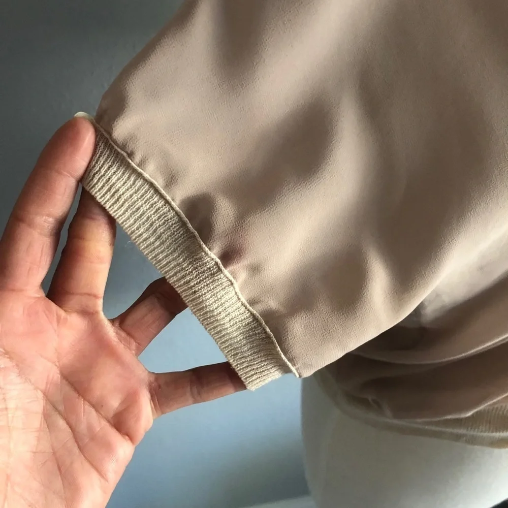 Ipekyol blush colored sheer blouse - Picture 5 of 8